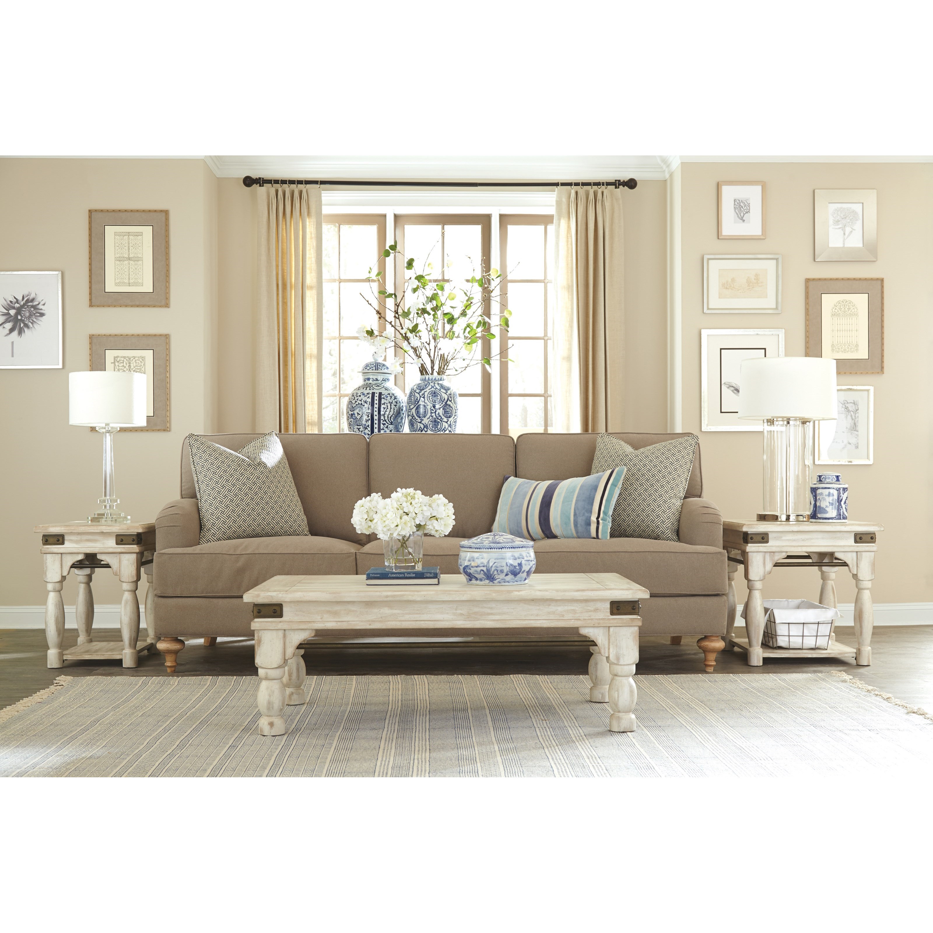 Riverside Furniture Regan 27302 Coffee Table with Metal Accents